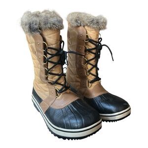 Sorel Women's Tofino II Waterproof Boots Curry Fawn NL2332-373 Size 10 READ